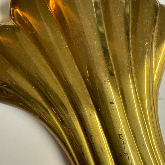 2 PartyLite Vintage Hollywood Regency Art Deco brass wall sconces. - Picture 5 of 6